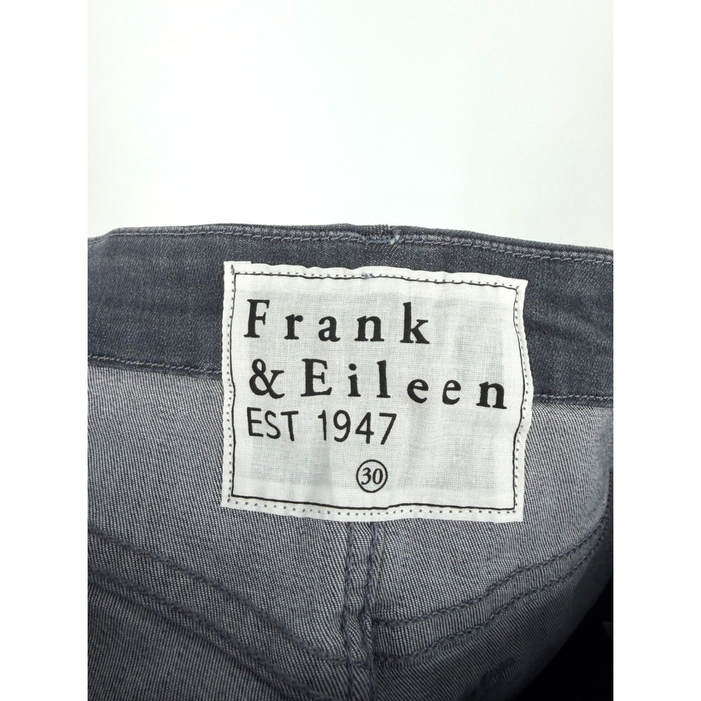 Frank & Eileen Sligo High Rise Skinny Jeans Charcoal Grey Raw Hem Size 30 USA - Picture 3 of 13